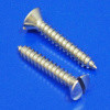 Self tapping screw - Countersunk/raised head/slotted, stainless